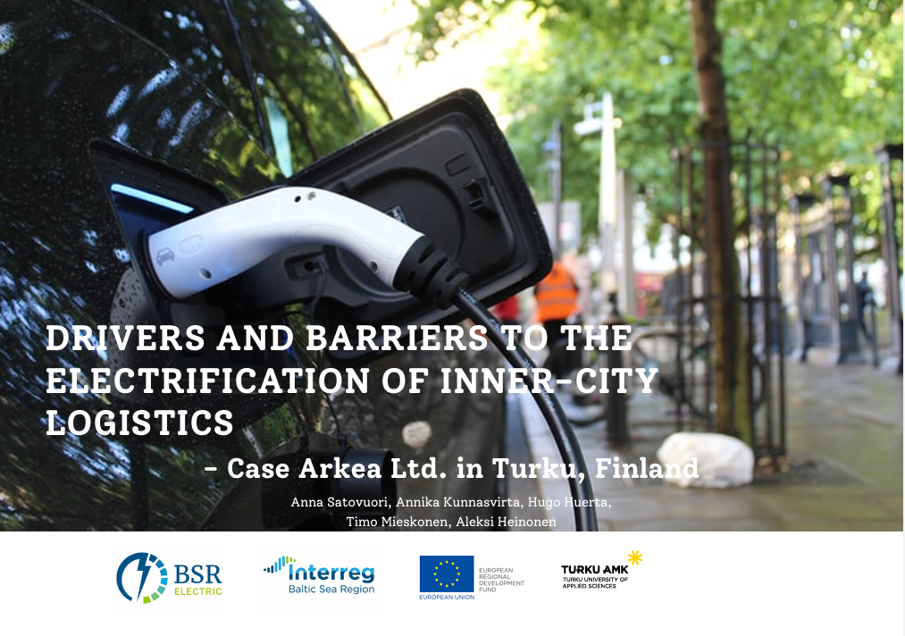 Drivers and barriers to the electrification of inner-city logistics