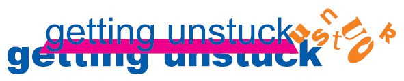 Getting Unstuck - projektin logo