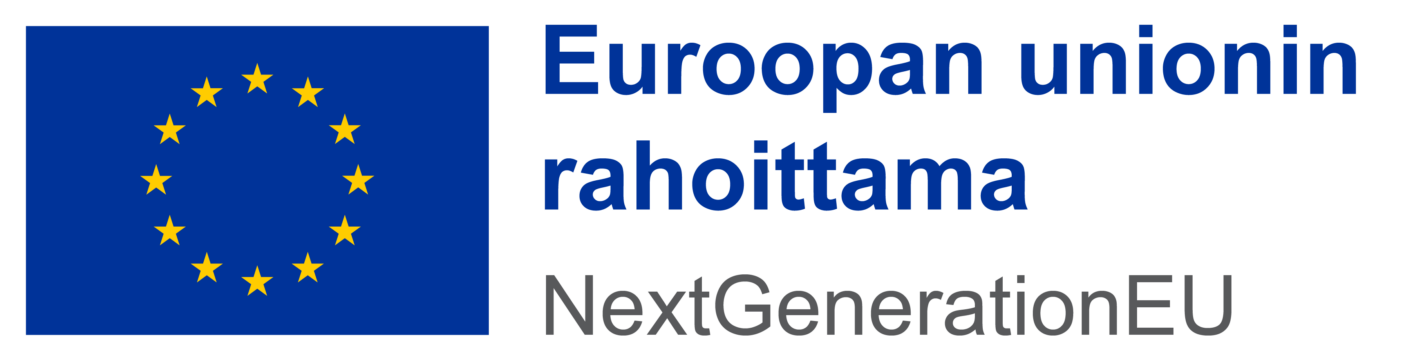 Logo: Euroopan unionin rahoittama, Next Generation EU