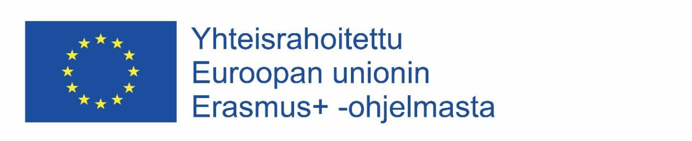 Logo: Yhteisrahoitettu Euroopan Unioinin Erasmus+ -ohjelmasta