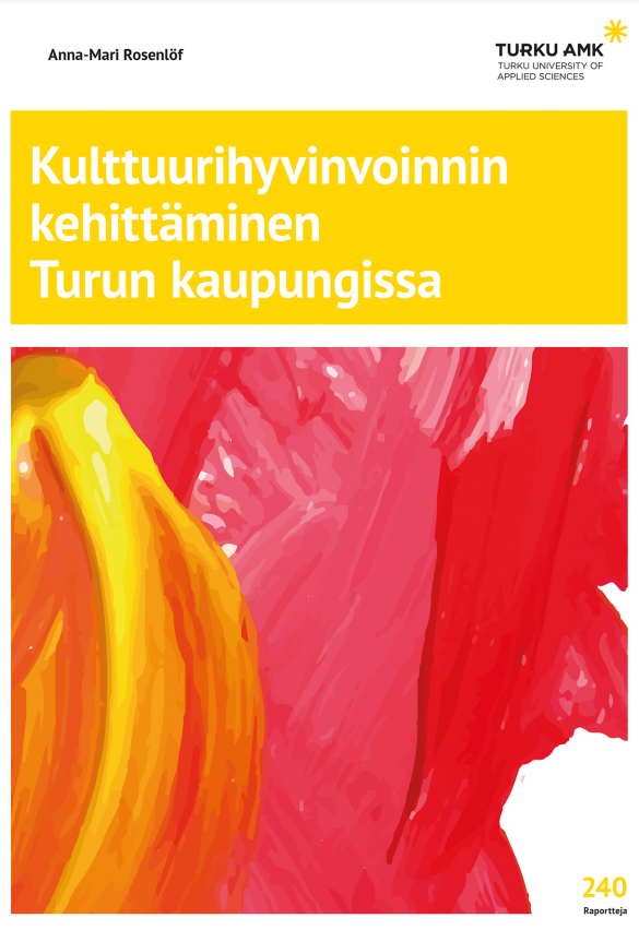 Julkaisun kansikuva- Abstrakti maalaus valkoisella taustalla. Kaarevia sulkamaisia muotoja useissa punaisen sävyissä. Vasemmalta oikealle keltaista, oranssia, pinkin sävyjä ja tummaa punaista.